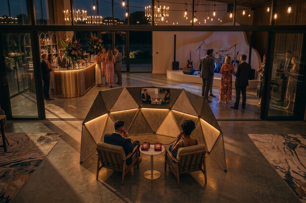 Hear Hear in Focus close-up still image from the video guestbook experience